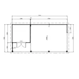 Miniatuur van Poolhouse 'Woods County' - Vuren - 7,2 x 3,6 m