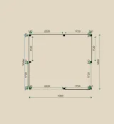 Miniatuur van Overkapping 'Nerida' - Vuren steigerhout - 4,3 x 3,8 m