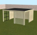 Miniatuur van Overkapping 'Nerida' - Vuren steigerhout - 4,3 x 3,8 m