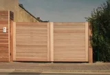 Miniatuur van Draaipoort 'Santander' - Iroko/Padouk