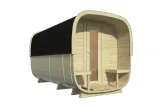 Miniatuur van Vuren Sauna Cube - 2,19 x 3,9 m
