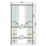 Miniatuur van Thermowood Sauna Cube - 2,19 x 3,9 m
