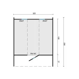 Miniatuur van Thermowood Saunabarrel - dia 2,05 x 2,5 m