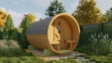 Miniatuur van Thermowood Saunabarrel - dia 2,05 x 3 m