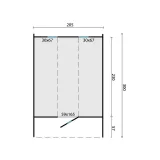 Miniatuur van Thermowood Saunabarrel - dia 2,05 x 3 m