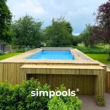 Miniatuur van Simpool 7 Bar - Houten ombouw met zwembad