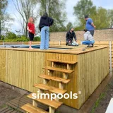 Miniatuur van Simpool 4 Easy - Houten ombouw met zwembad