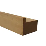 Miniatuur van Muurlat/sluitlat voor draaipoorten - Naaldhout/Iroko/Padouk