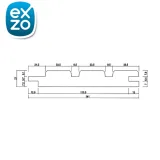 Miniatuur van Thermo ayous triple zwart - 2,1 cm dik
