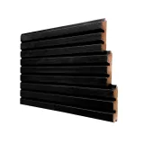 Miniatuur van Thermowood blokprofiel triple zwart - 3,2 cm dik