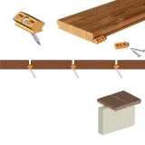 Miniatuur van Thermowood terrasplank - 14,2 cm breed
