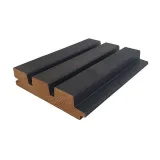 Miniatuur van Thermowood blokprofiel triple zwart - 3,2 cm dik
