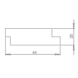 Miniatuur van Thermowood Z-profiel - geborsteld - zwart