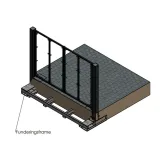 Miniatuur van Metalen Toegangspoort 'Ablis' - dubbel