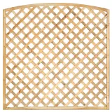Miniatuur van Trellis scherm diagonaal met boog - Grenen