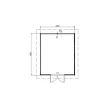 Miniatuur van Tuinhuis 'Albert' - Vuren - 3 x 3,6 m