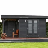 Miniatuur van Tuinhuis met overkapping 'Daan' - Vuren - 4,8 x 3 m