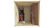 Miniatuur van Vuren tuinhuisje 'Eigo' - 2,2 x 2,2 m