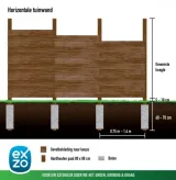 Miniatuur van Tuinwand - Afromosia