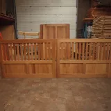 Miniatuur van Draaipoort 'Huelva' - Iroko/Padouk