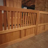 Miniatuur van Draaipoort 'Huelva' - Iroko/Padouk