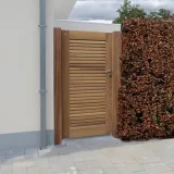 Miniatuur van Draaipoort 'Santander' - Iroko/Padouk