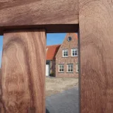 Miniatuur van Draaipoort 'Valladolid' -  Iroko/Padouk