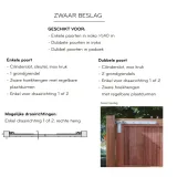 Miniatuur van Draaipoort 'Winston' - Iroko/Padouk