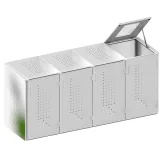 Miniatuur van Vuilnisbakberging - inox