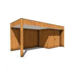 Miniatuur van Gebinte met overkapping - 3,5 x 6,5 m