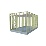 Miniatuur van Vuren tuinhuis gebinte - 3 x 4 m