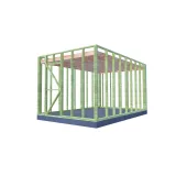 Miniatuur van Vuren tuinhuis gebinte - 3 x 5 m