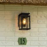 Miniatuur van Wandverlichting Jersey - Zwart