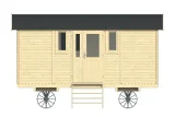 Miniatuur van Zigeunerwagen 'Patricia' - Vuren - 2,4 x 4,8 m