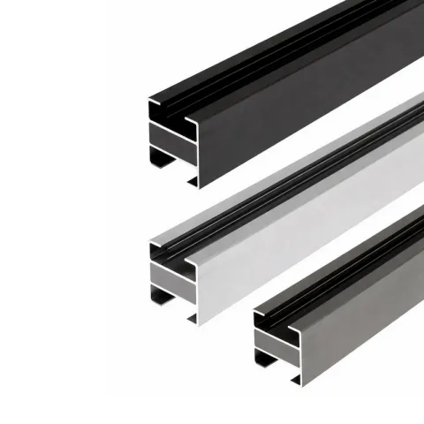 Aluminium Gleufpaal 'Alu-wood' - 23 mm