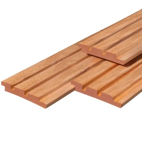Bangkirai blokprofiel triple - 2,2 cm dik
