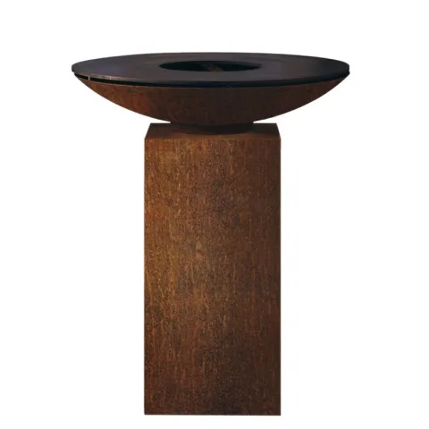 BBQ Plancha Cortenstaal - Gesloten - dia. 100 cm