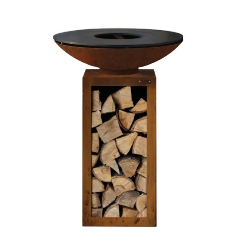 BBQ Plancha Cortenstaal - Open - dia. 80 cm
