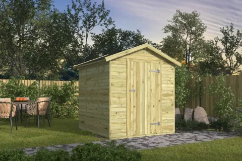 Geïmpregneerd Grenen tuinhuisje 'Boudewijn' - 1,88 x 1,82 m