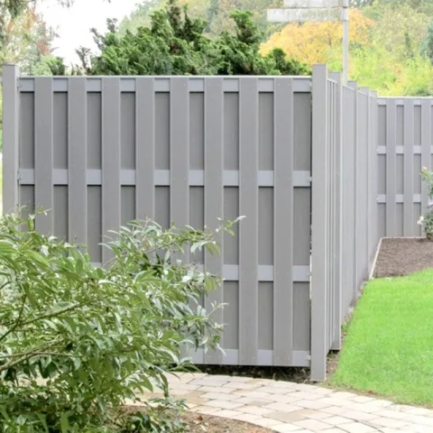 Composiet Tuinscherm 'Jumbo Alu-Design' - Grijs