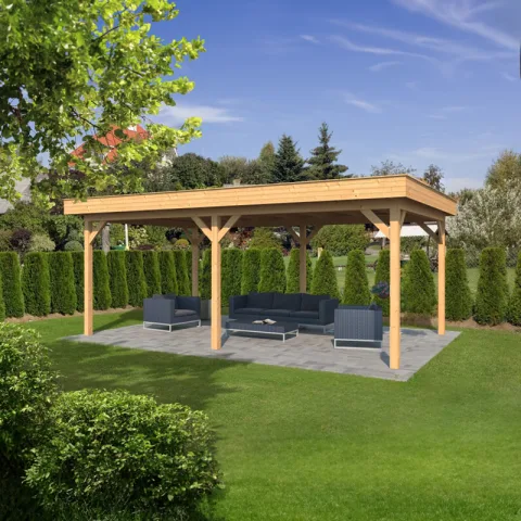 Overkapping 'Oslo XL 1' - Douglas - 6,78 x 4,3 m