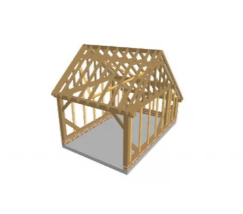 Eiken Gebinte 'Soissons' - 5 x 3,25 m