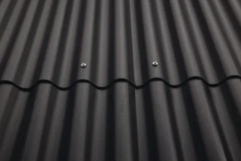 Vezelcement golfplaat - 122 x 109 cm - donkergrijs