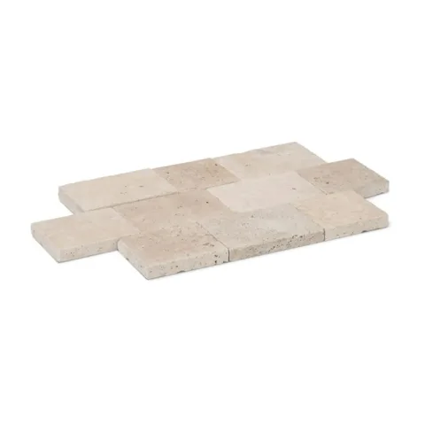 Travertin platines - Verouderd - 15 x 15 cm
