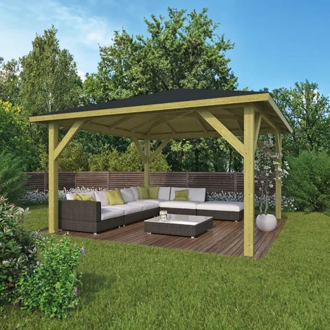 Prieel 'Classico' - Grenen - 4,3 x 4,3 m