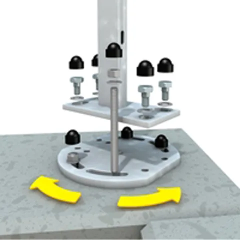 Hoek-montageadapter