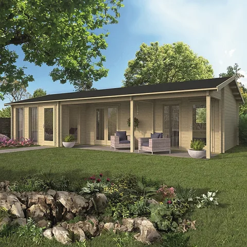 Houten woning 'Letterkenny' - Vuren - 11,2 x 5,95 m