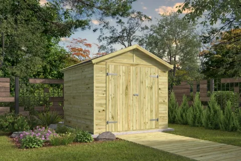 Geïmpregneerd Grenen tuinhuisje 'Hugo' - 2,3 x 2,2 m