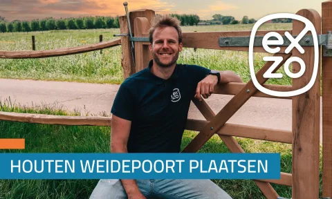 Handleiding | Enkele houten weidepoort plaatsen