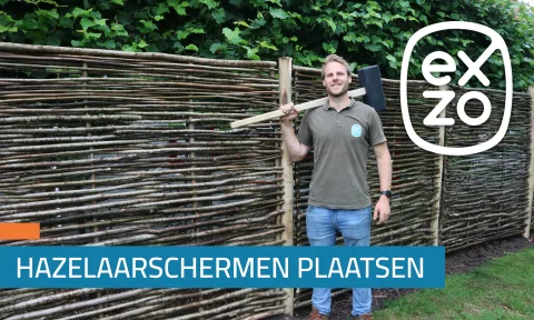 Handleiding | Hazelaarscherm plaatsen